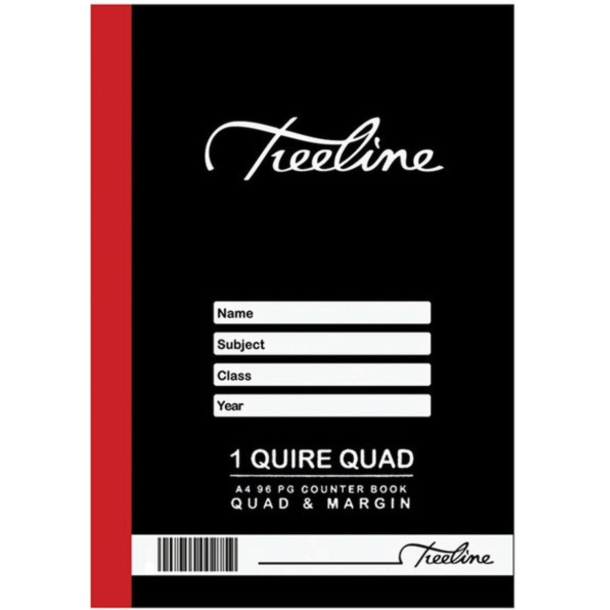Treeline A4 96 pg - Quad & Margin