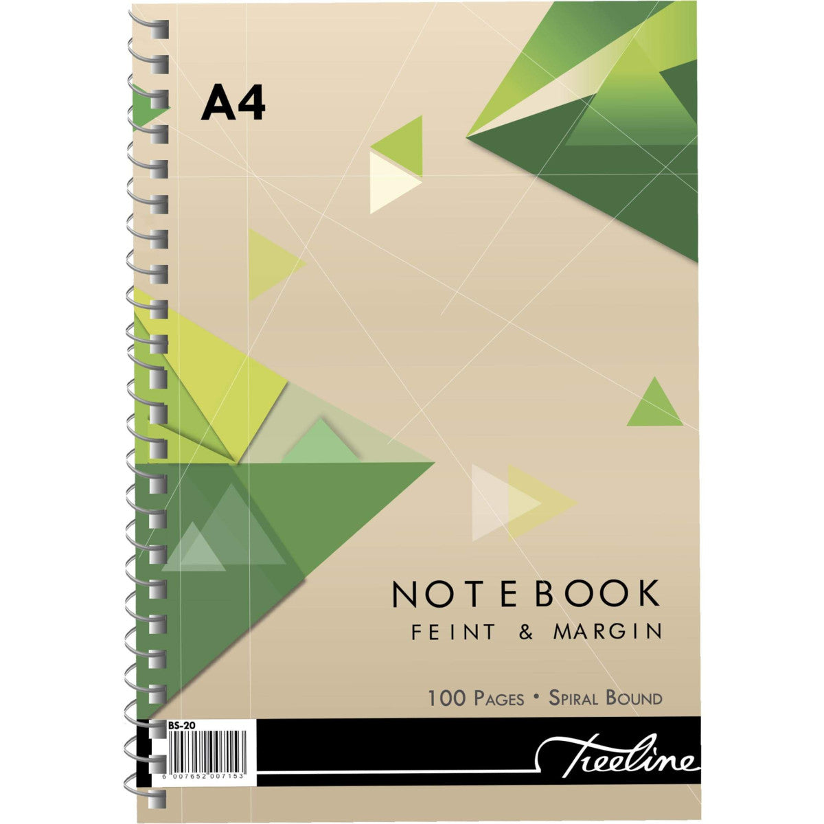 Treeline A4 100 Page Wiro Notebook