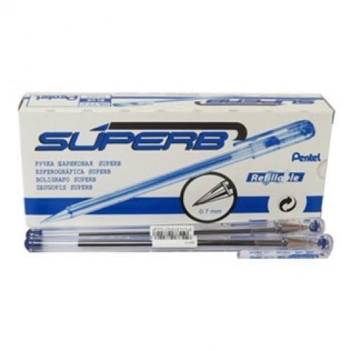 Pentel BK77 Superb Ballpoint Pen (0.7mm Fine) - Box of 12