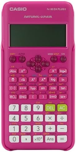 Casio FX-82ZA Plus II Scientific Calculator - Pink