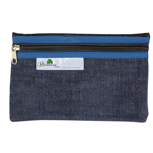 4Kids school denim pencil bag 22cm