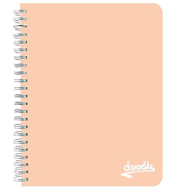 Donau Doodle A4 Pastel Wiro Notebook - Apricot