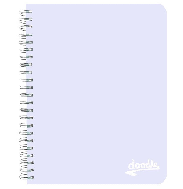 Donau Doodle A4 Pastel Wiro Notebook - Lavender