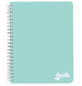 Donau Doodle A4 Pastel Wiro Notebook - Aquamarine