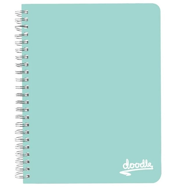 Donau Doodle A4 Pastel Wiro Notebook - Aquamarine