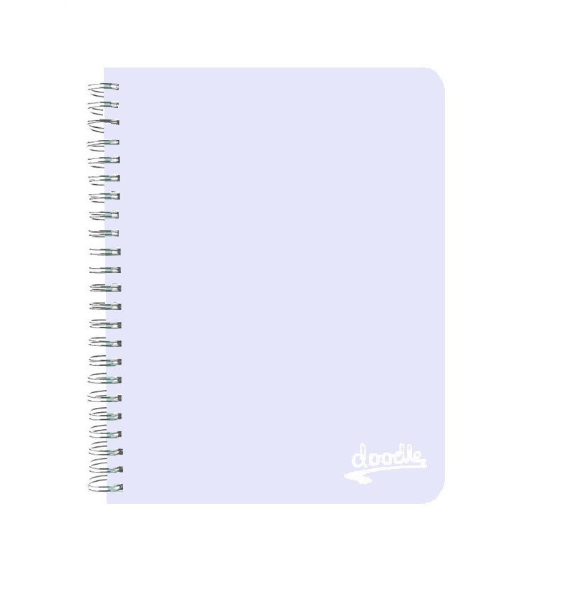 Donau Doodle A5 Pastel Wiro Notebook - Lavender