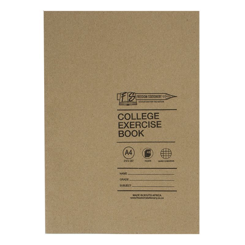 Freedom A4 48 Page Quad & Margin Exercise Book