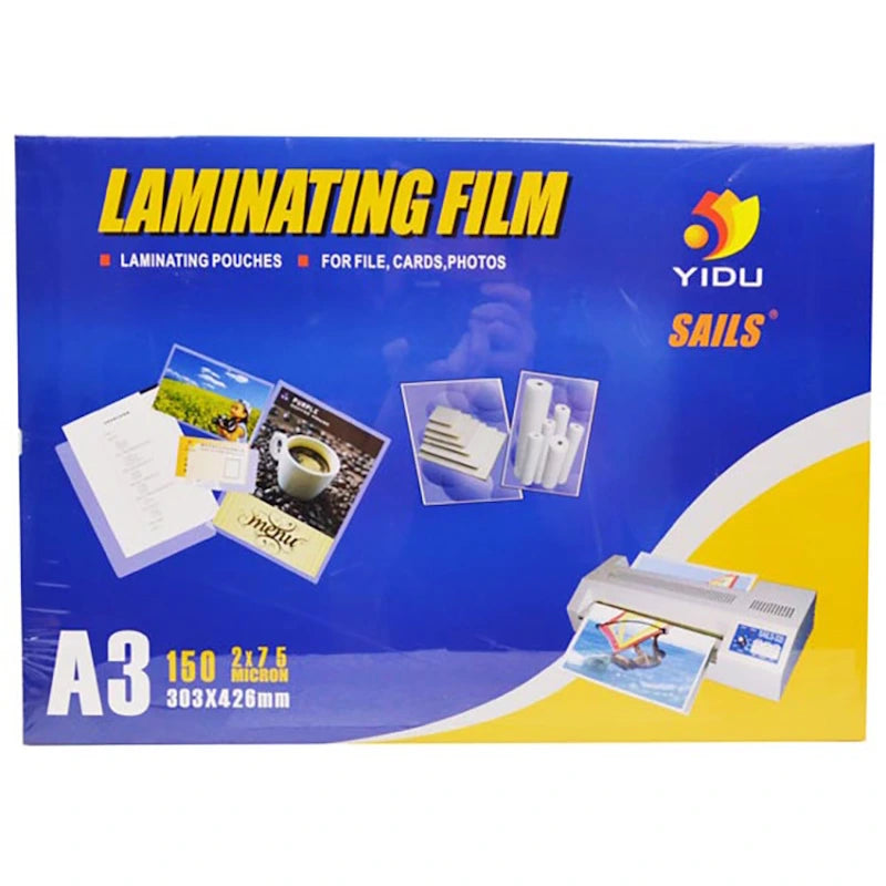 YIDU A3 clear laminating pouches 150 micron 100 pack