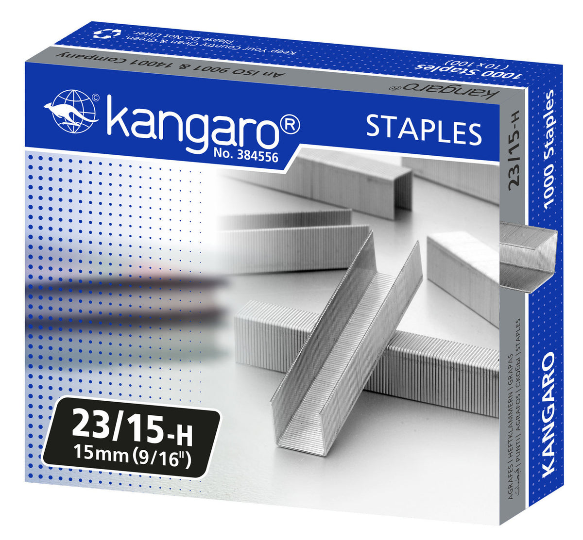 Kangaro Heavy Duty Staples 23/15 - 1000 Pack