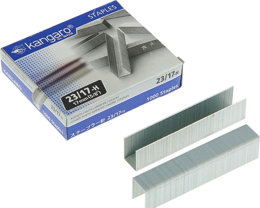 Kangaro Heavy Duty Staples 23/17 - 1000 Pack