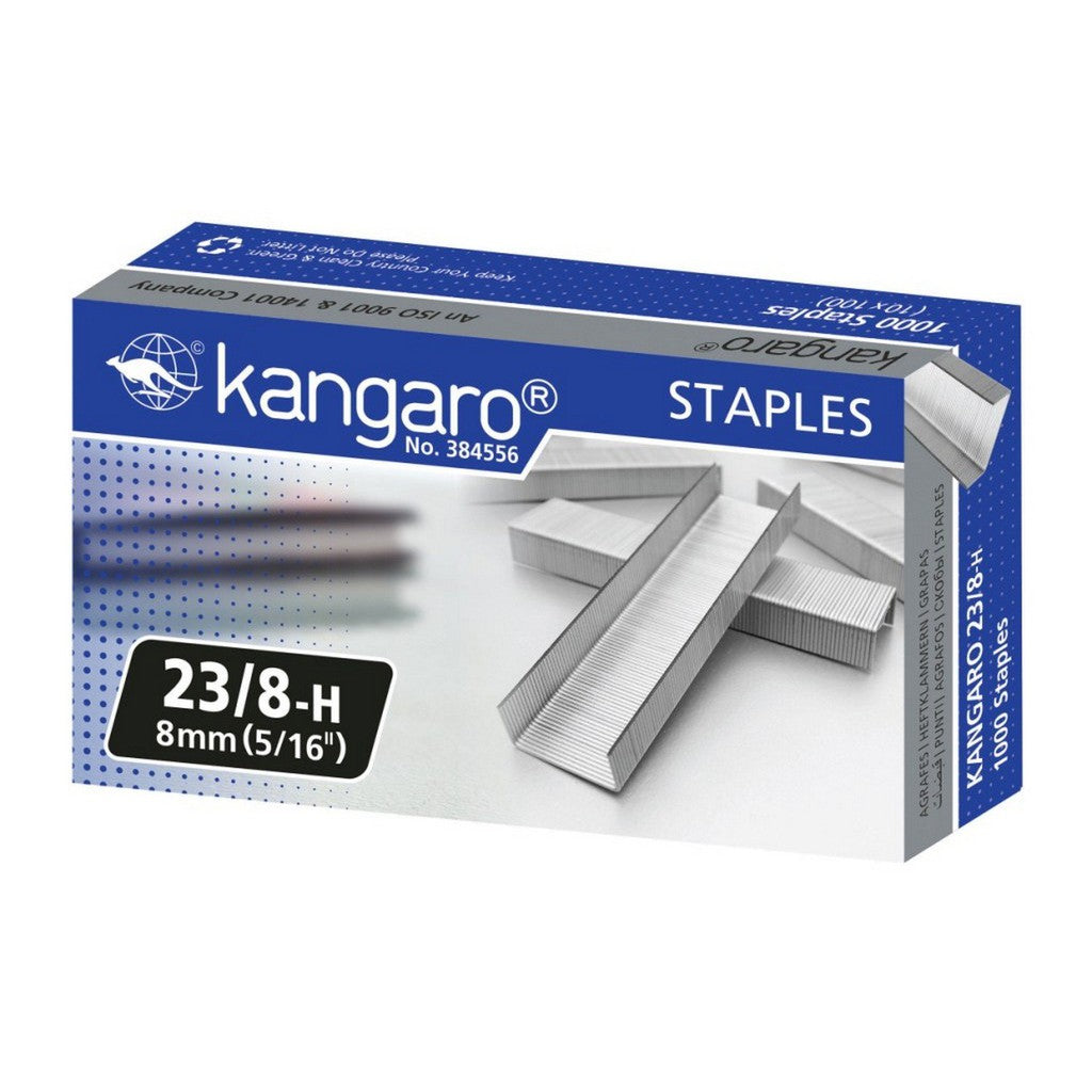 Kangaro Heavy Duty Staples 23/8 - 1000 Pack