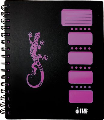 FLIP FILE SMART FILE SUBJECT BOOK A4 WITH 3 PP DIVIDERS PURPLE