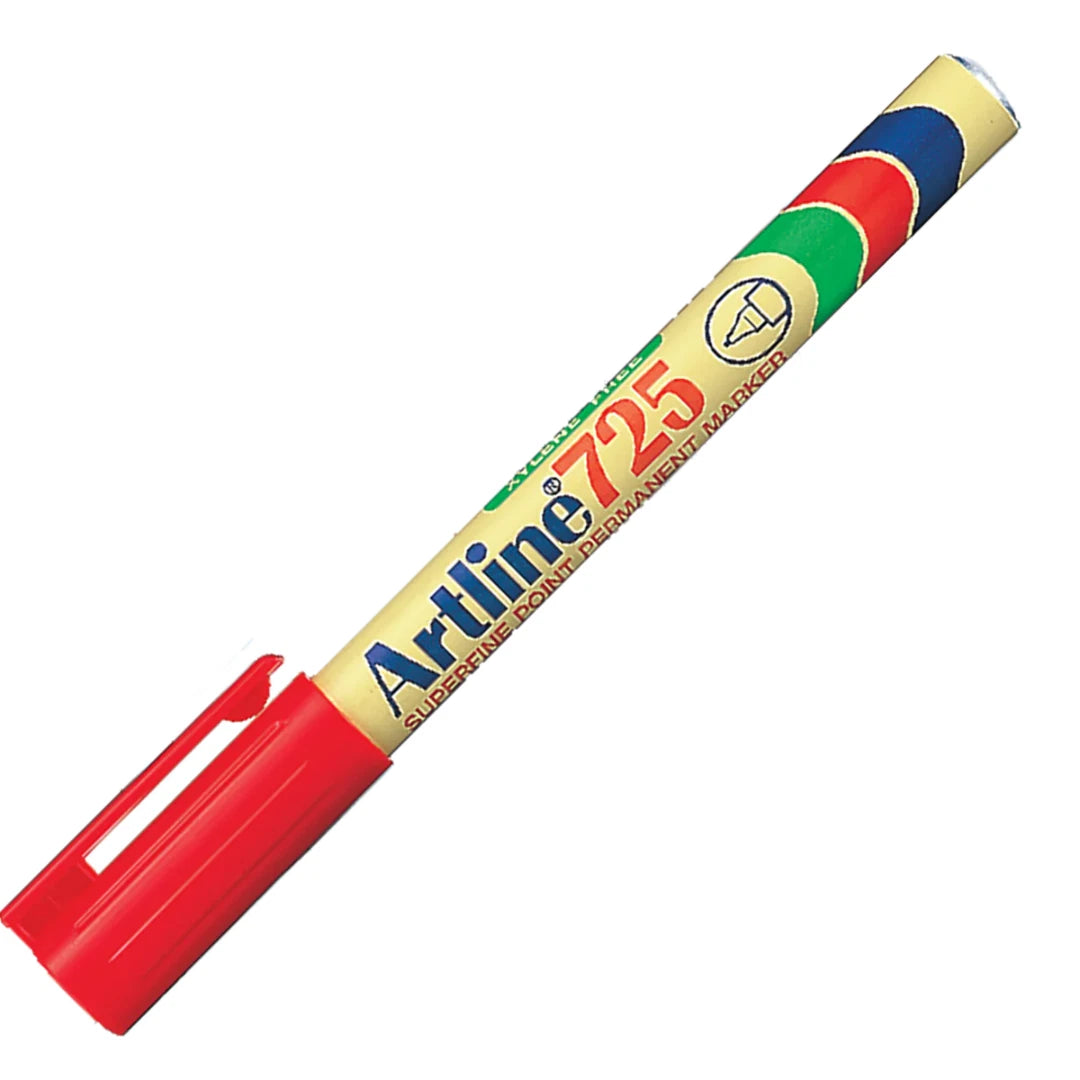 Artline EK-725 Extra Fine 0.4mm Permanent Marker - Box of 12