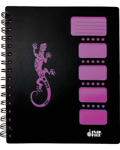 FLIP FILE SMART FILE SUBJECT BOOK A5 WITH 3 PP DIVIDERS PURPLE