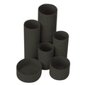 Treeline black six compartment round-up desk organiser