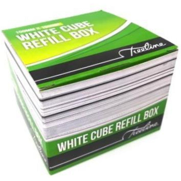 Treeline boxed white memo cube refill, 95 x 95 mm