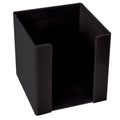 Treeline black plastic memo cube holder