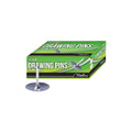 Treeline silver 11 mm drawing pins, pack of 100