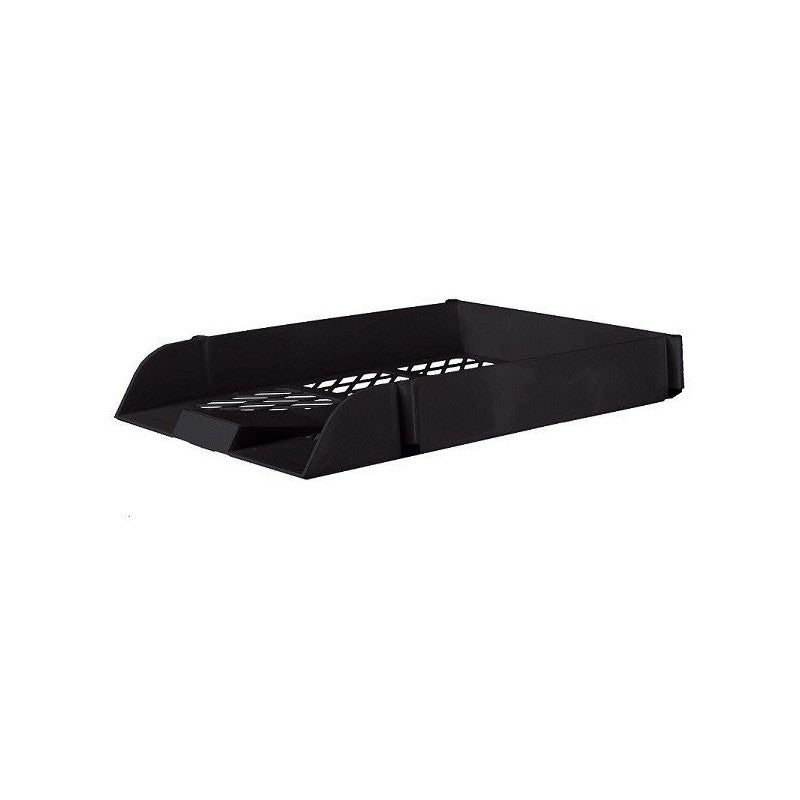 Treeline plastic letter tray in black, SKU 62-0036-01